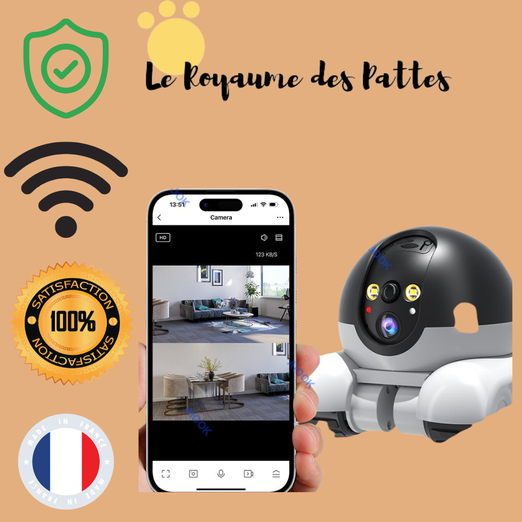 Caméra mobile pour animaux de compagnie